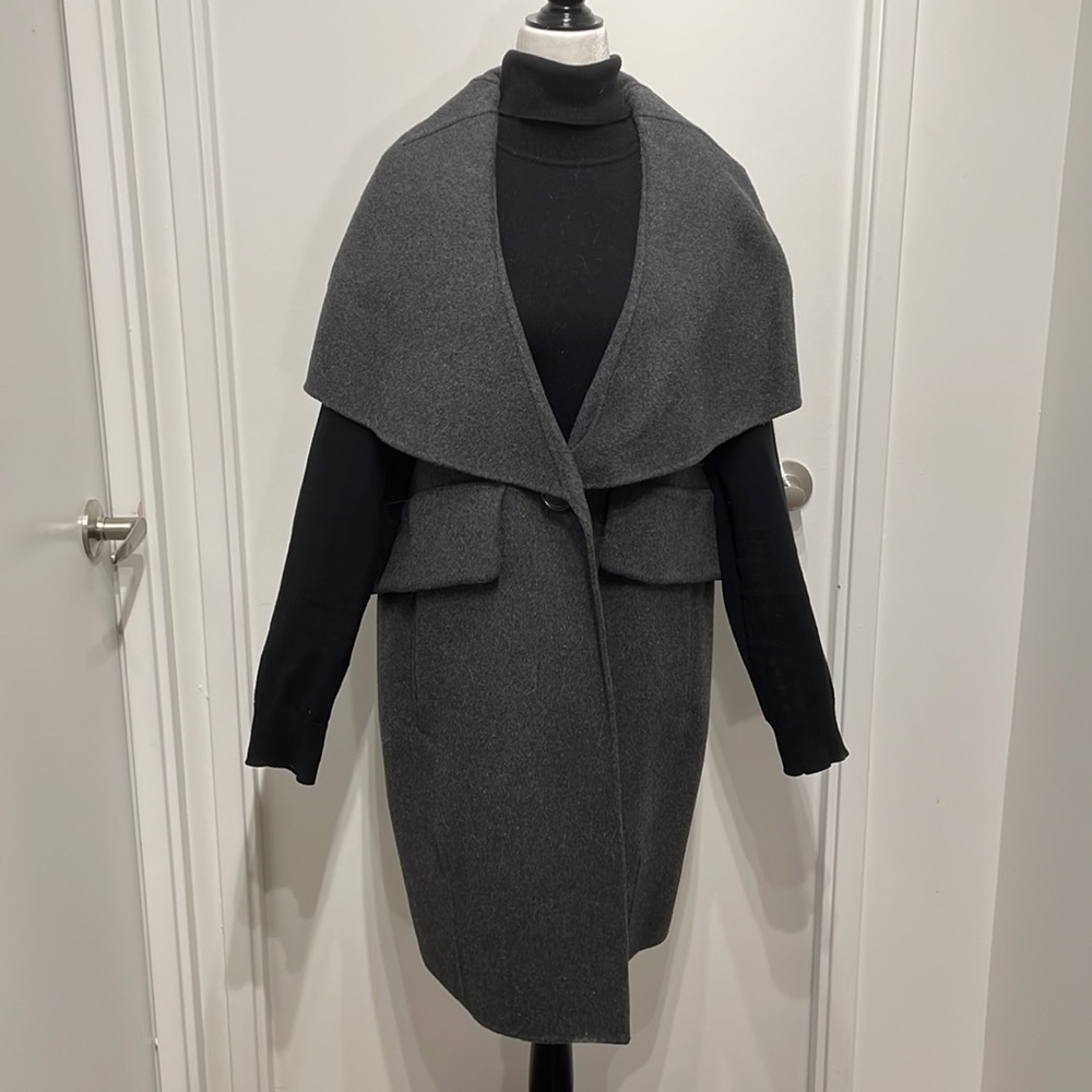 10 Crosby Derek Lam Gray Coat - Picture 3 of 11